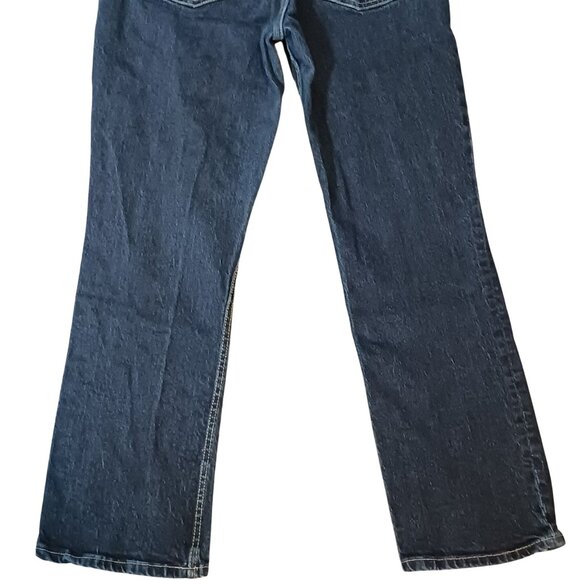 Zara Classic 5-Pocket High-Rise Straight Leg Relaxed Fit Blue Jeans Size 10 - Picture 6 of 9